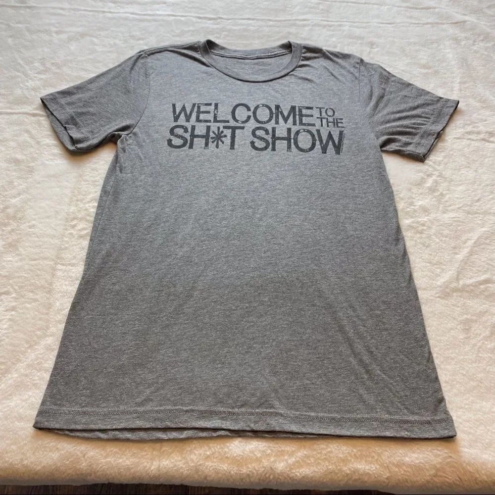Texas True Threads Gray Graphic Front T-Shirt Size Medium